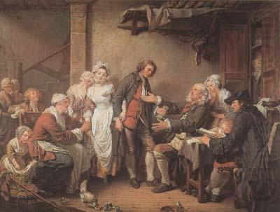 L'Accordee du Village (mk08), Jean Baptiste Greuze